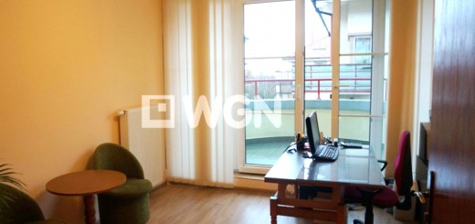 na zdjęciu salon w mieszkaniu na Krzykach, Wrocław