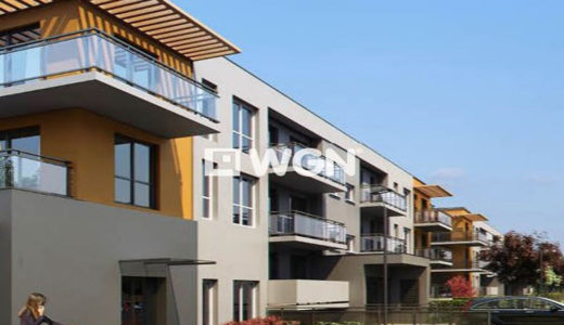 nowoczesne osiedle we Wrocławiu, gdzie znajduje się oferowane mieszkanie na sprzedaż