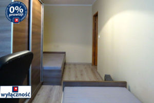 widok na sypialnię w mieszkaniu we Wrocławiu na sprzedaż