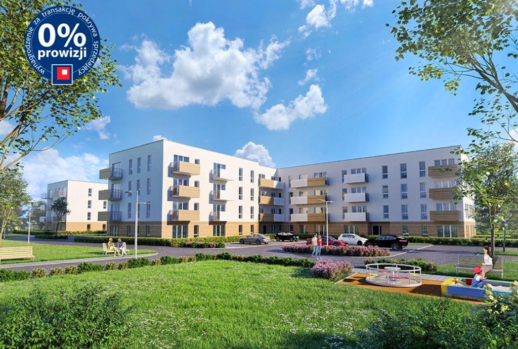 zdjęcie prezentuje osiedle we Wrocławiu, na którym znajduje się oferowane na sprzedaż mieszkanie
