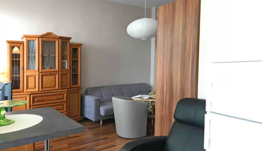 wytworny, prestiżowy salon w mieszkaniu we Wrocławiu na sprzedaż