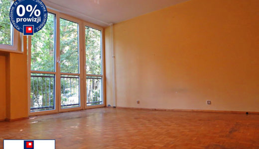 przestronny salon w mieszkaniu do sprzedaży we Wrocławiu na Krzykach