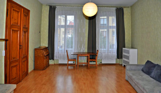 stylowy salon w mieszkaniu na sprzedaż we Wrocławiu (okolice)
