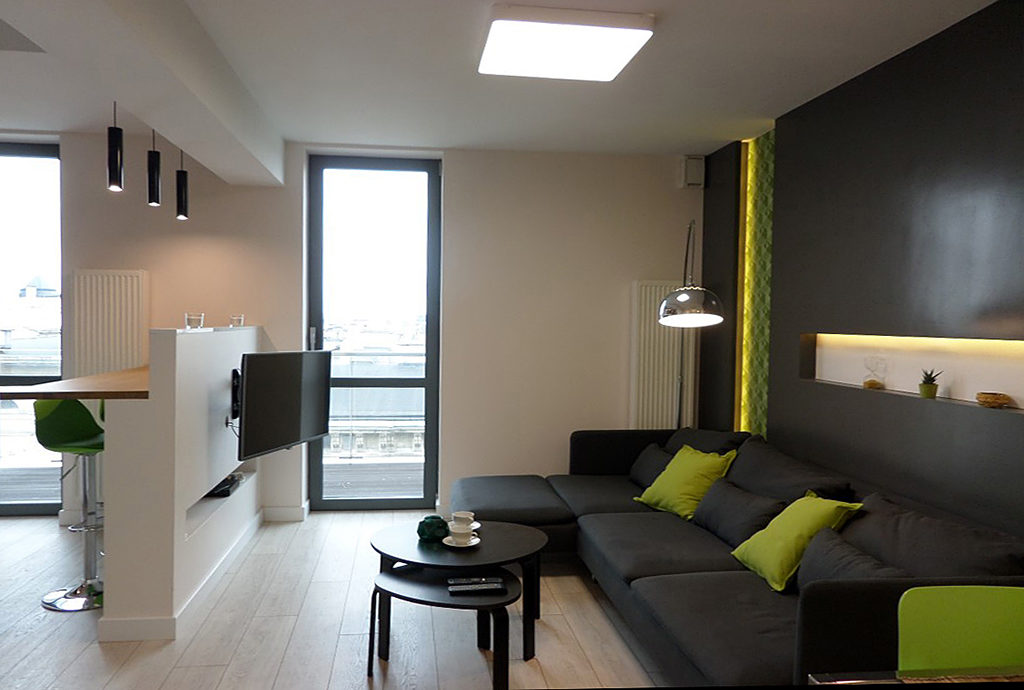 nowoczesne, designerskie wnętrze mieszkania do wynajęcia we Wrocławiu