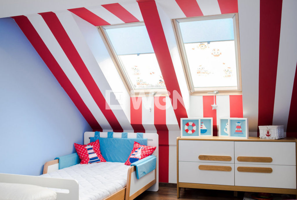 na zdjęciu ciekawa aranżacja sypialni w mieszkaniu do sprzedaży Wrocław Krzyki