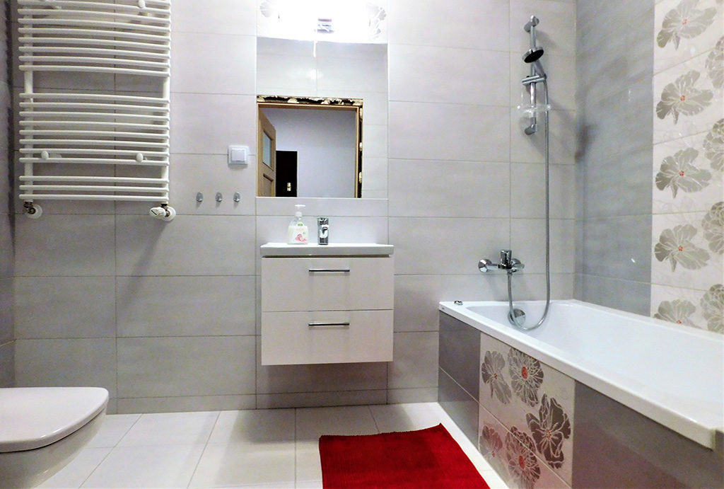 elegancka, prywatna łazienka w mieszkaniu na wynajem Wrocław okolice