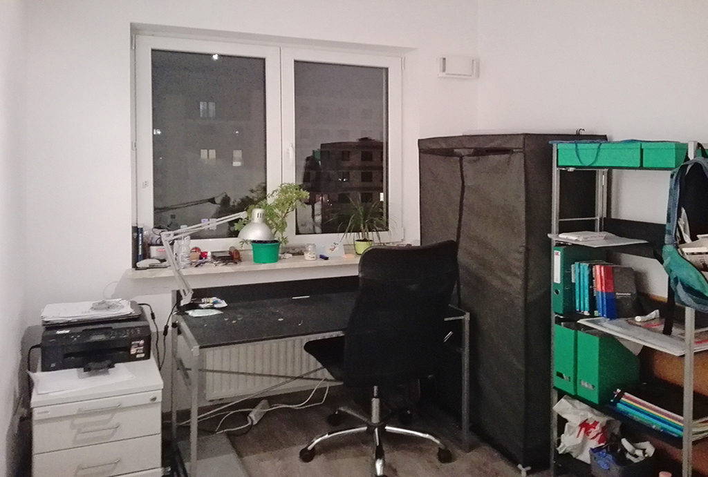 widok na gabinet do pracy w mieszkaniu do wynajęcia Wrocław Krzyki