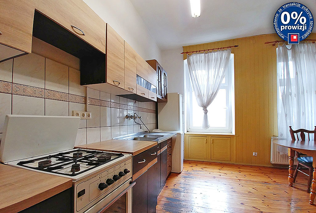 zabudowana kuchnia w mieszkaniu na sprzedaż Wrocław Śródmieście 