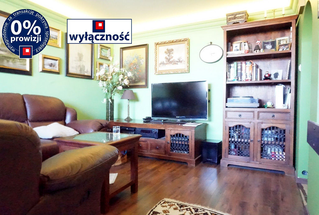 komfortowy salon w mieszkaniu do sprzedaży Wrocław Fabryczna 