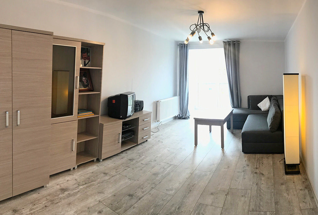 komfortowy salon w mieszkaniu do wynajęcia Wrocław Krzyki 