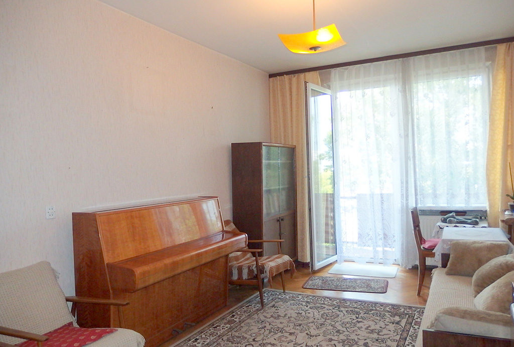 komfortowy salon w mieszkaniu na sprzedaż Wrocław Krzyki 