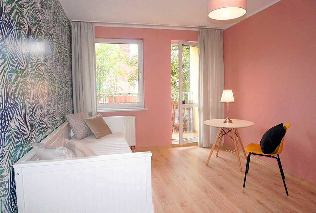 widok na sypialnię w mieszkaniu na sprzedaż Wrocław Śródmieście 