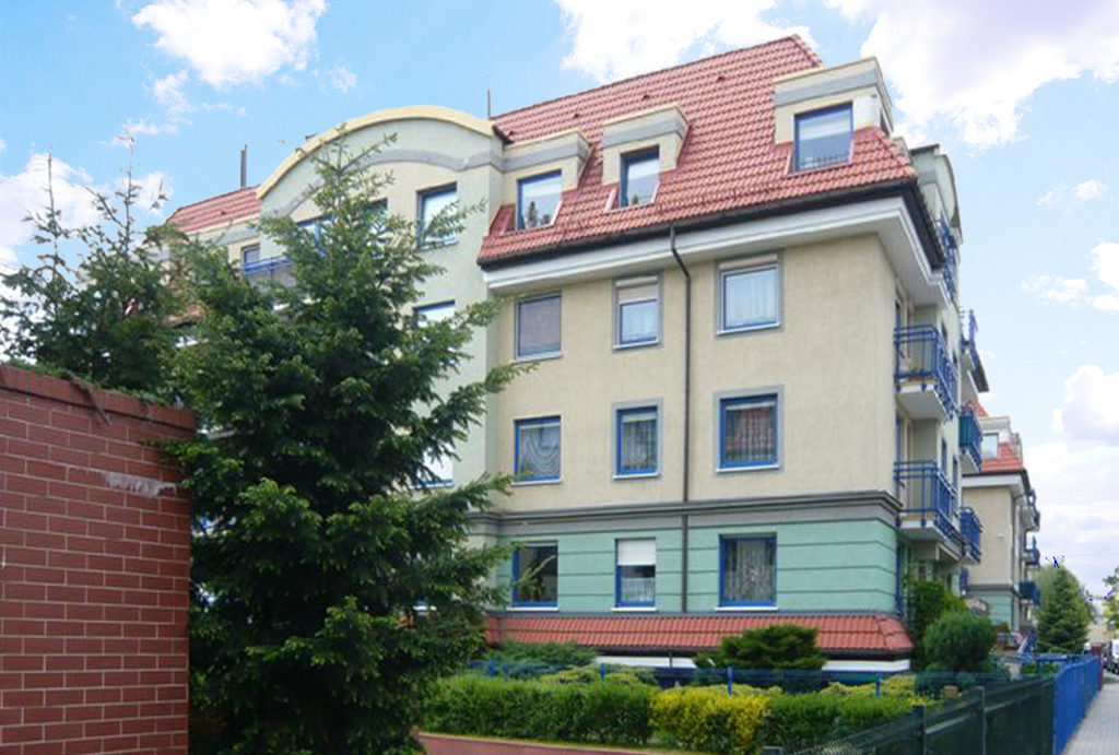 atrakcyjna lokalizacja budynku, w którym znajduje się oferowane do wynajmu mieszkanie Wrocław Krzyki