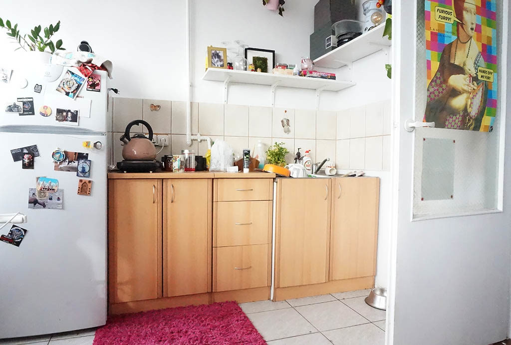 funkcjonalnie zaaranżowana kuchnia w mieszkaniu na sprzedaż Wrocław Krzyki