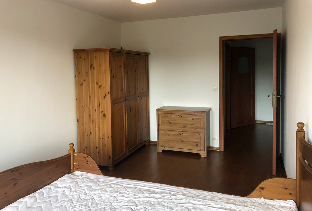prywatna sypialnia w mieszkaniu do sprzedaży Wrocław Krzyki