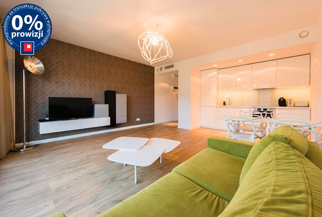 komfortowy i prestiżowy salon w mieszkaniu do wynajmu Wrocław Stare Miasto
