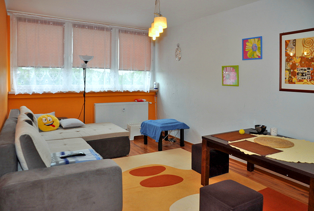 prestiżowy i przestronny salon w mieszkaniu na sprzedaż Wrocław (okolice)