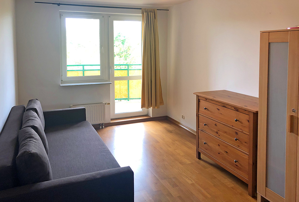 komfortowa sypialnia w mieszkaniu do sprzedaży Wrocław Krzyki