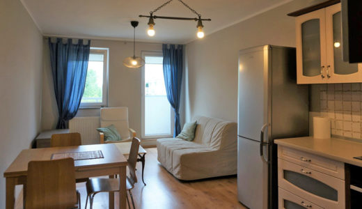 komfortowy pokój dzienny w mieszkaniu do wynajmu Wrocław Krzyki
