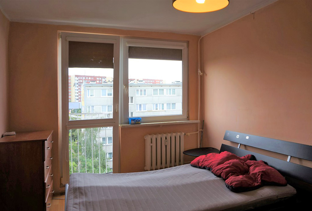 zaciszna sypialnia w mieszkaniu do sprzedaży Wrocław Psie Pole