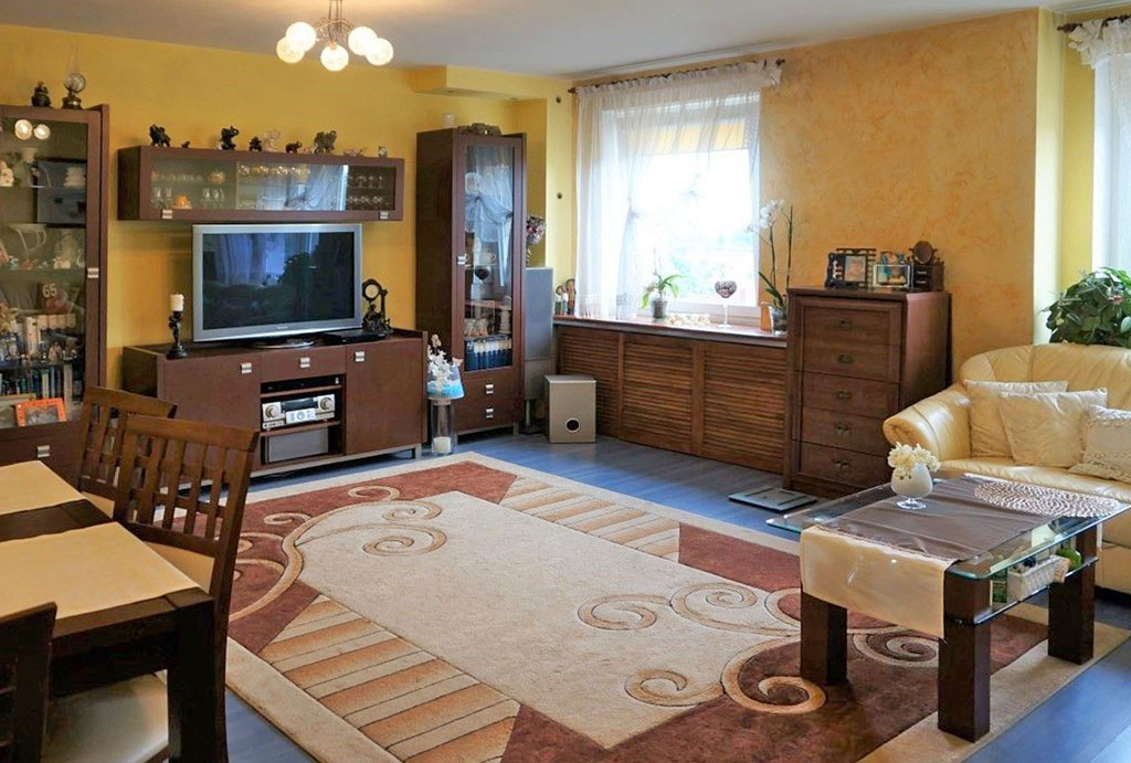 komfortowy pokój dzienny w mieszkaniu do sprzedaży Wrocław Psie Pole