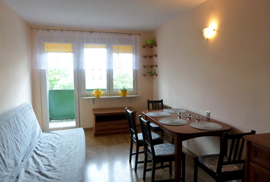 komfortowy pokój dzienny w mieszkaniu do wynajmu Wrocław Stare Miasto