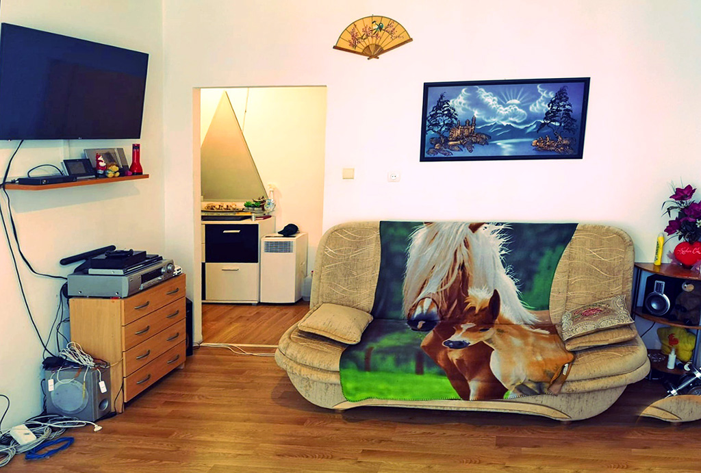 oryginalnie urządzony salon w mieszkaniu do sprzedaży Wrocław Grabiszyn