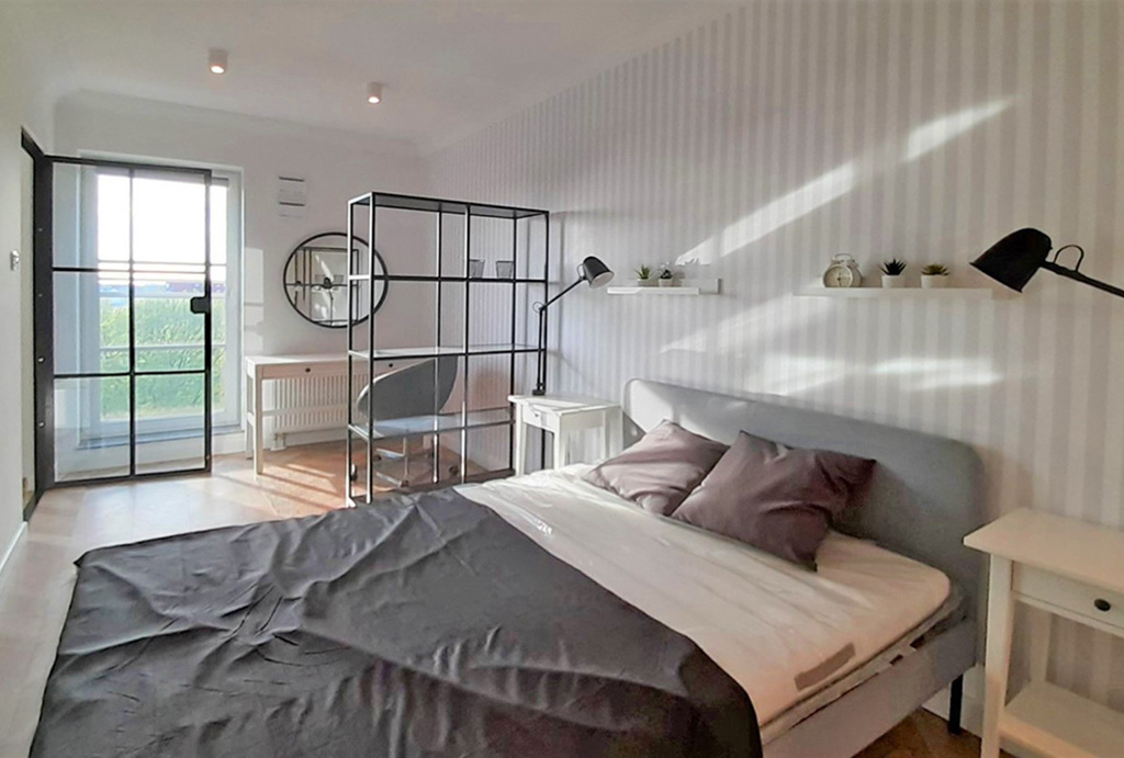 prywatna sypialnia w mieszkaniu na wynajem Wrocław Fabryczna
