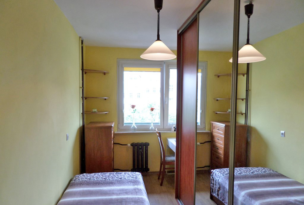 elegancka sypialnia w mieszkaniu na wynajem Wrocław