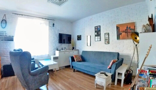 imponujący pokój dzienny w mieszkaniu do sprzedaży Wrocław
